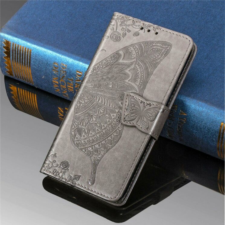 Чехол UniCase Butterfly Pattern для Samsung Galaxy M31 (M315) - Grey: фото 9 из 12