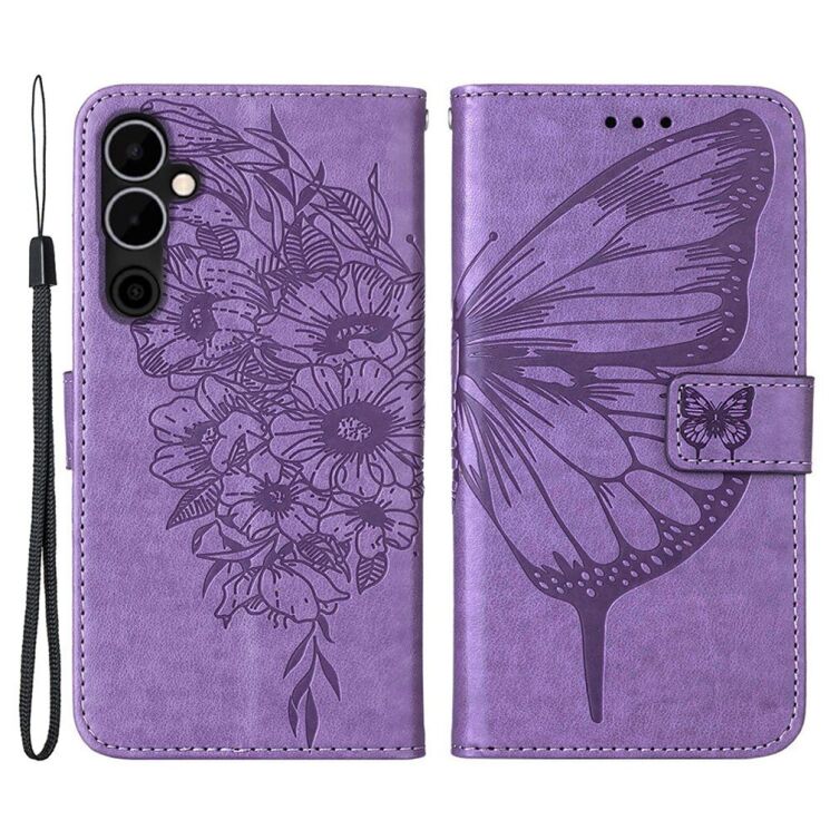 Чехол UniCase Butterfly Pattern для Tecno Pova Neo 2 (LG6n) - Light Purple: фото 1 из 8