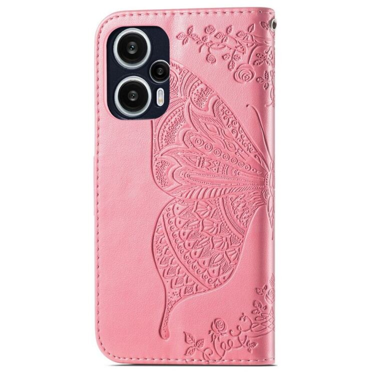 Чехол UniCase Butterfly Pattern для Xiaomi Poco F5 / Redmi Note 12 Turbo - Pink: фото 5 из 9