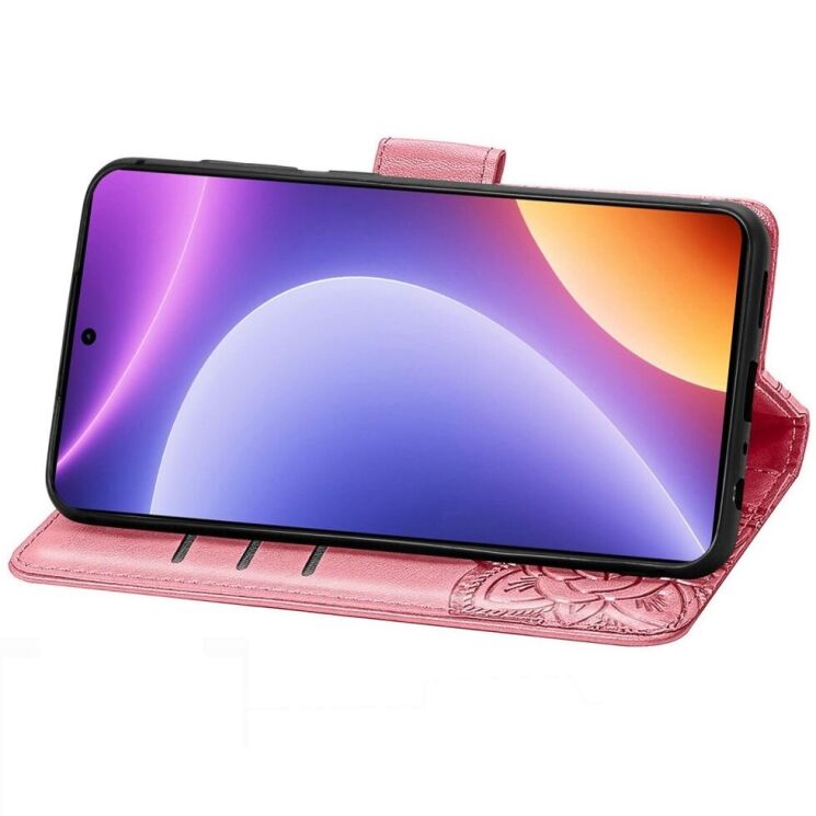 Чехол UniCase Butterfly Pattern для Xiaomi Poco F5 / Redmi Note 12 Turbo - Pink: фото 3 из 9