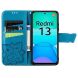 Чехол UniCase Butterfly Pattern для Xiaomi Redmi 13 - Blue (358906L). Фото 2 из 7