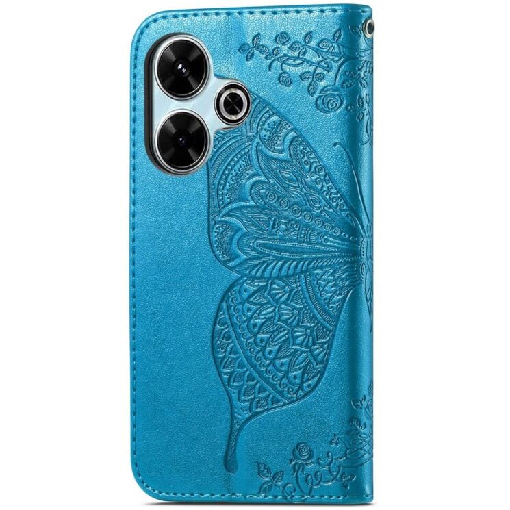 Чехол UniCase Butterfly Pattern для Xiaomi Redmi 13 - Blue: фото 5 из 7