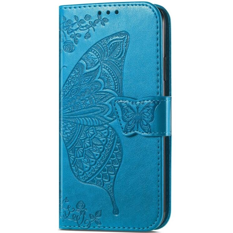 Чехол UniCase Butterfly Pattern для Xiaomi Redmi 13 - Blue: фото 6 из 7