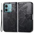 Чехол UniCase Butterfly Pattern для Xiaomi Redmi Note 13 - Black (345955B)