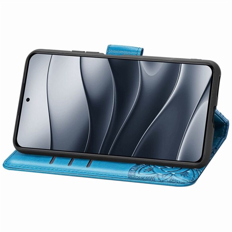 Чохол UniCase Butterfly Pattern для Xiaomi Redmi Note 14 5G - Blue: фото 3 з 9