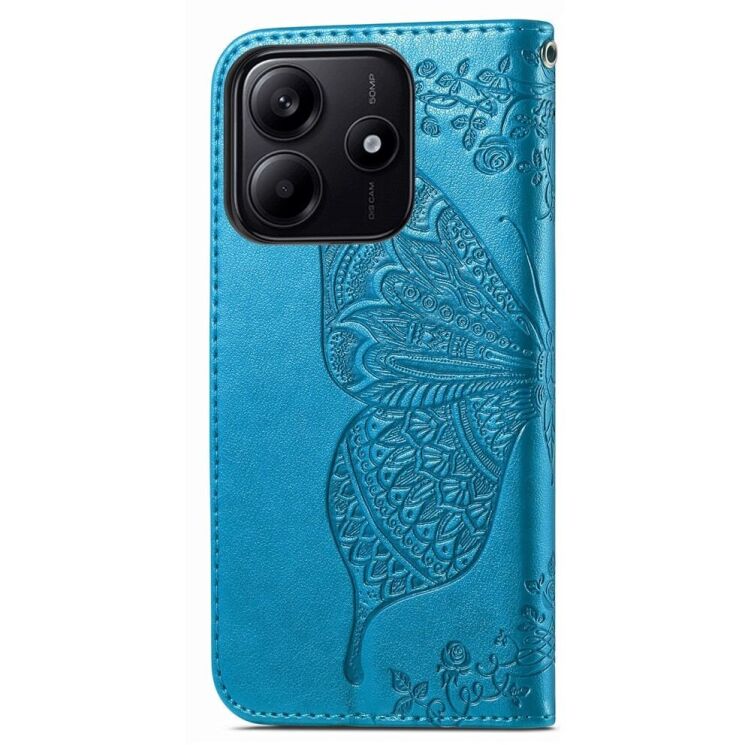 Чохол UniCase Butterfly Pattern для Xiaomi Redmi Note 14 5G - Blue: фото 5 з 9