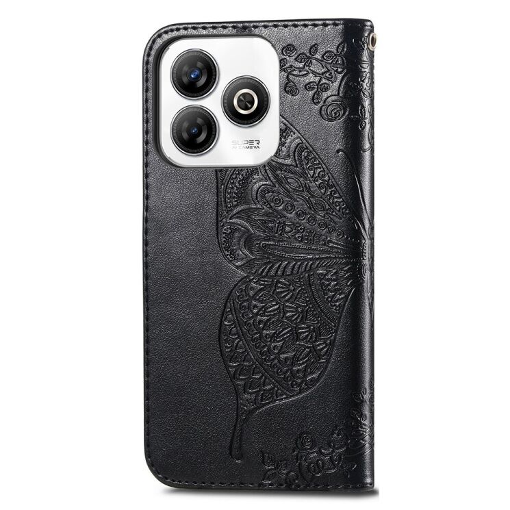 Чехол UniCase Butterfly Pattern для ZTE Blade A75 - Black: фото 5 из 6