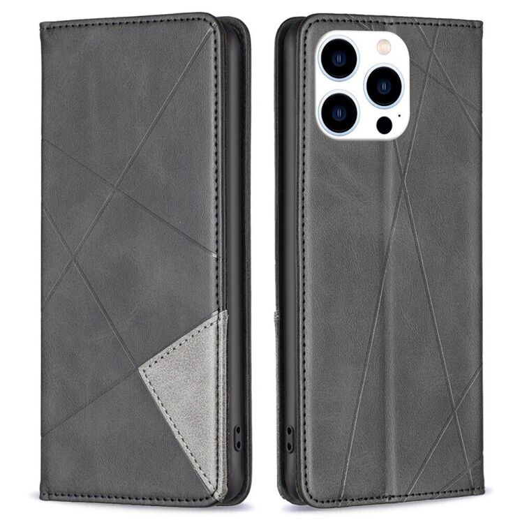Чехол UniCase Geometric Pattern для Apple iPhone 14 Pro - Black: фото 1 из 8