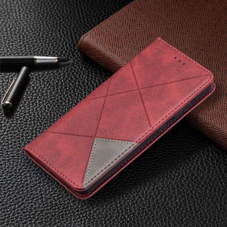 Чехол UniCase Geometric Pattern для Samsung Galaxy A52 (A525) / A52s (A528) - Red: фото 5 из 10