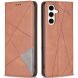 Чехол UniCase Geometric Pattern для Samsung Galaxy S24 FE (S721) - Brown (367501Z). Фото 1 из 8