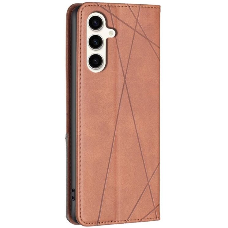 Чехол UniCase Geometric Pattern для Samsung Galaxy S24 FE (S721) - Brown: фото 3 из 8