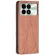 Чехол UniCase Geometric Pattern для Xiaomi Poco F6 Pro - Brown (354932Z). Фото 3 из 8