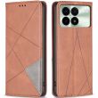 Чехол UniCase Geometric Pattern для Xiaomi Poco F6 Pro - Brown (354932Z)