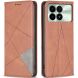 Чехол UniCase Geometric Pattern для Xiaomi Poco F6 Pro - Brown (354932Z). Фото 1 из 8