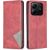 Чехол UniCase Geometric Pattern для Xiaomi Redmi Note 14 4G - Red: фото 1 из 8