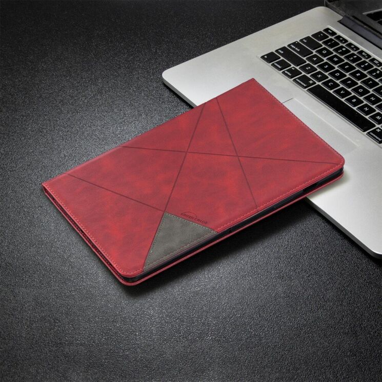Чохол UniCase Geometric Style для Samsung Galaxy Tab S7 (T870/875) / S8 (X700/706) - Red: фото 7 з 10