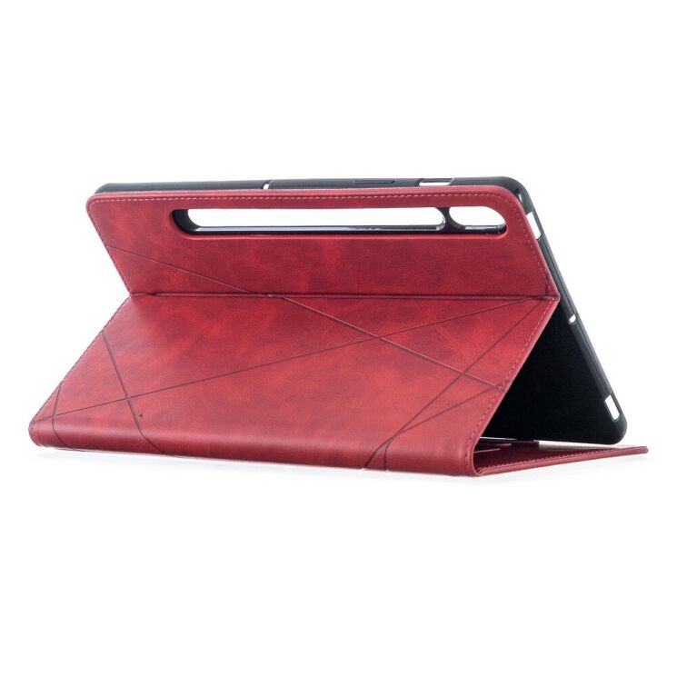 Чохол UniCase Geometric Style для Samsung Galaxy Tab S7 (T870/875) / S8 (X700/706) - Red: фото 5 з 10