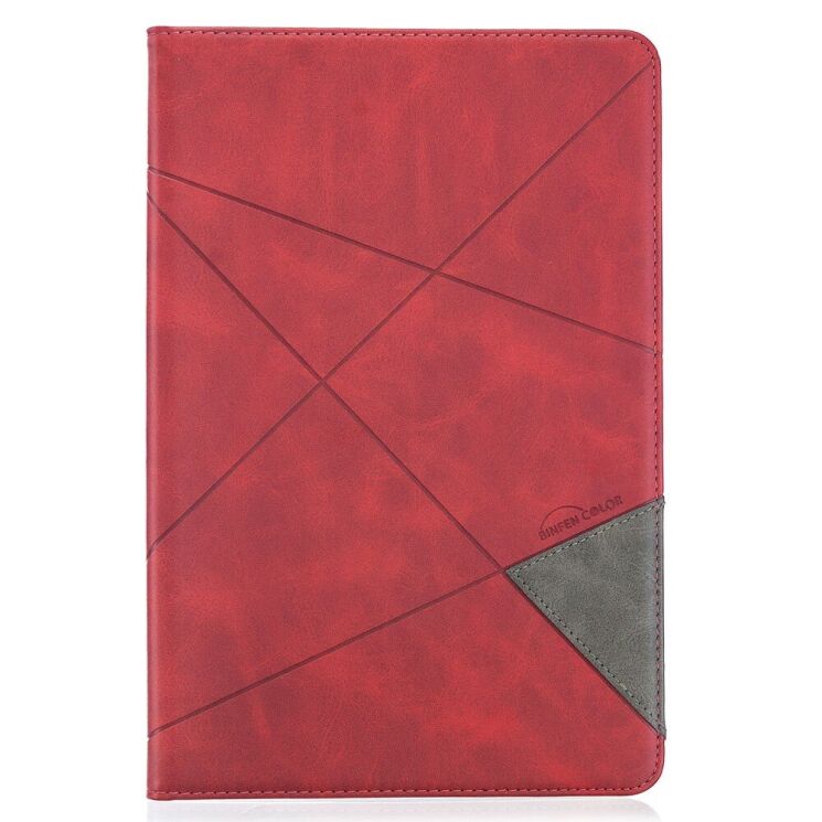 Чохол UniCase Geometric Style для Samsung Galaxy Tab S7 (T870/875) / S8 (X700/706) - Red: фото 2 з 10