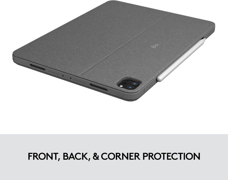 Чохол-клавіатура з тачпадом Logitech Combo Touch Keyboard для Apple iPad Pro 12.9 (2018/2020/2021) - Gray (2126LZN0DCF8): фото 14 з 14
