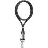 Кабель-ремінець USAMS US-SJ745 Type-C to Type-C (60W, 1.2m) - Black: фото 1 з 18