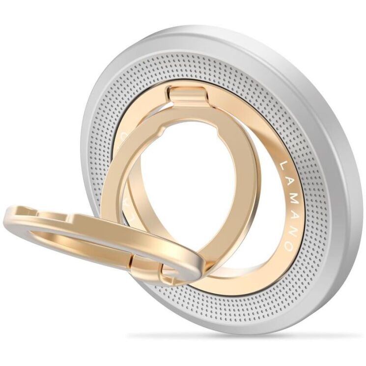 Кольцо-держатель для смартфона Tech-Protect MMR700 Magnetic - Titanium / Gold (982608TF) Кольцо-держатель для смартфона Tech-Protect MMR700 Magnetic - Titanium / Gold: фото 2 из 8