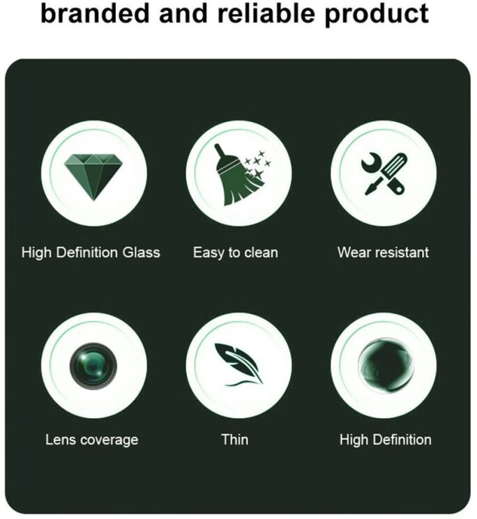 Комплект захисних стекол IMAK Camera Lens Protector для Google Pixel 9a: фото 5 из 9