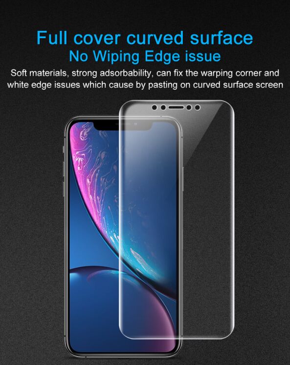 Комплект захисних плівок IMAK Full Coverage Hydrogel Film Apple iPhone Xs Max - Clear: фото 2 з 9