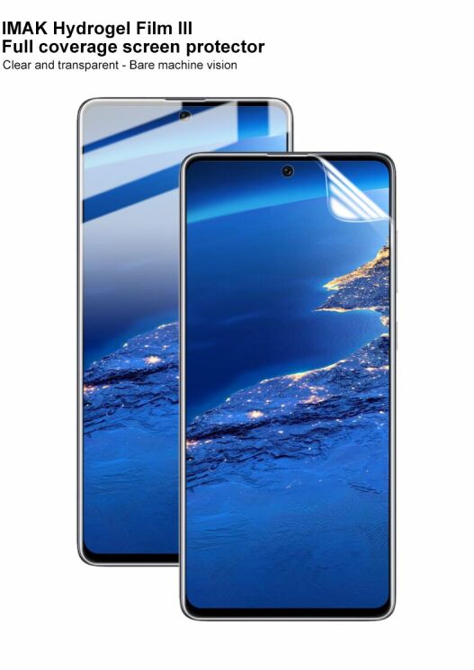 Комплект защитных пленок IMAK Full Coverage Hydrogel Film для Samsung Galaxy A71 (A715): фото 5 из 15