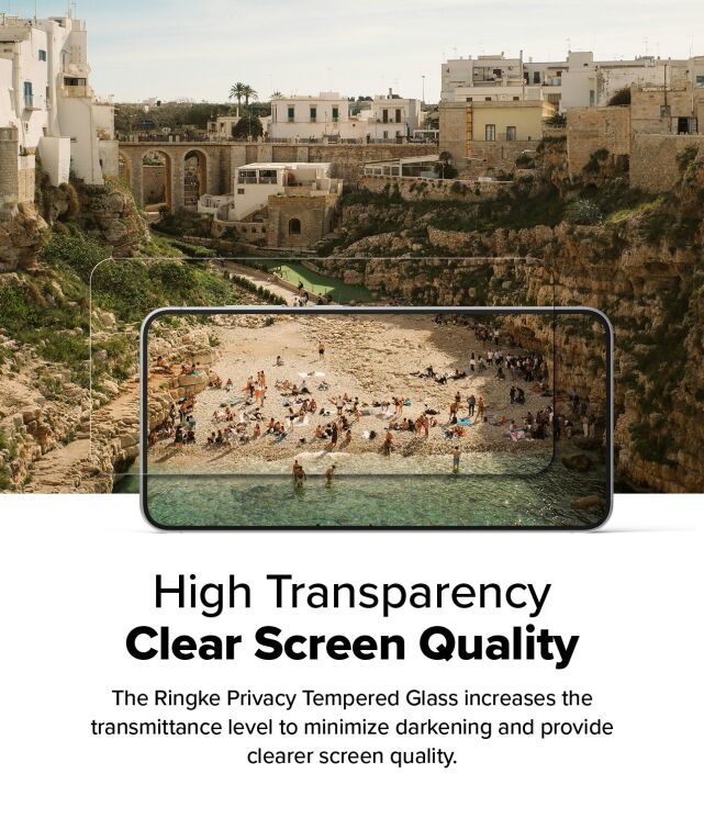 Комплект защитных стекол (2шт) Ringke Easy Slide Privacy для Samsung Galaxy S25 (S931) 8800274968455: фото 11 из 21