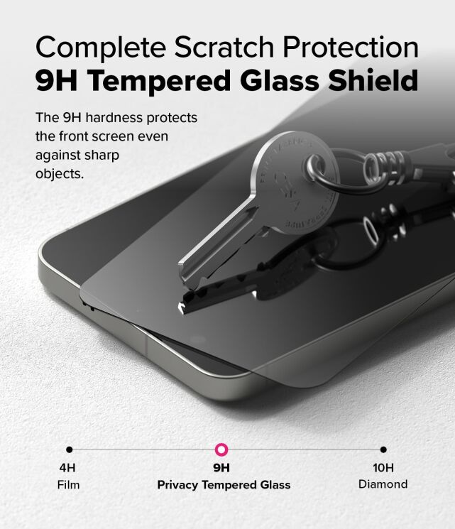Комплект защитных стекол (2шт) Ringke Easy Slide Privacy для Samsung Galaxy S25 (S931) 8800274968455: фото 10 из 21