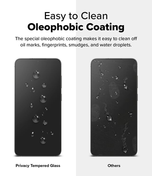 Комплект защитных стекол (2шт) Ringke Easy Slide Privacy для Samsung Galaxy S25 (S931) 8800274968455: фото 15 из 21
