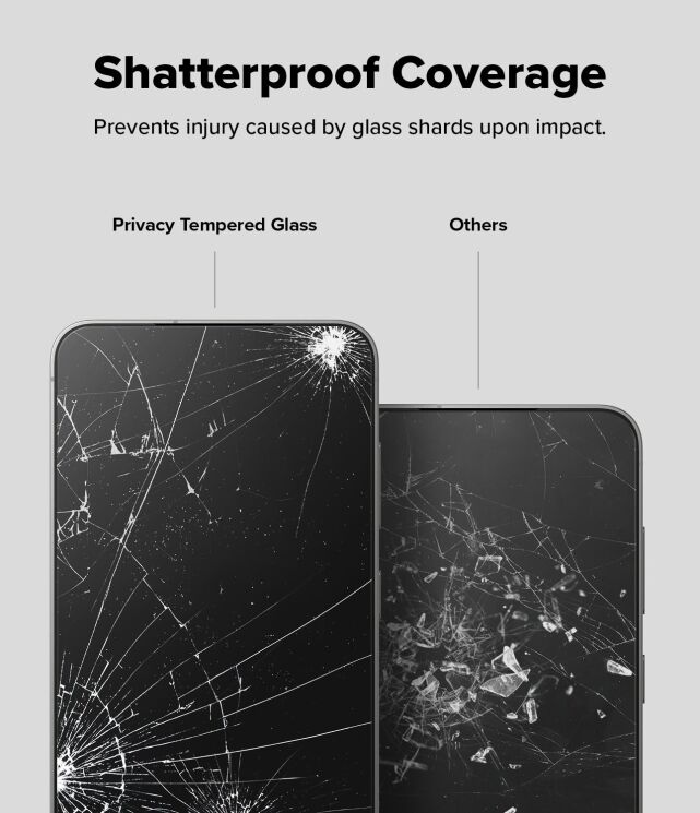 Комплект защитных стекол (2шт) Ringke Easy Slide Privacy для Samsung Galaxy S25 (S931) 8800274968455: фото 16 из 21