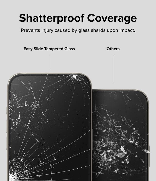 Комплект защитных стекол (2шт) Ringke Easy Slide Tempered Glass для iPhone 15 Pro Max (8809961785702) - Black (349680B) Комплект защитных стекол (2шт) Ringke Easy Slide Tempered Glass для iPhone 15 Pro Max (8809961785702) - Black: фото 11 из 15