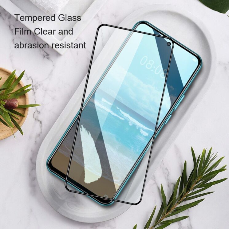 Комплект защитных стекол AMORUS Full Glue для Xiaomi Redmi Note 14 5G - Black: фото 6 из 9
