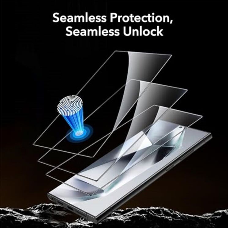 Комплект защитных стекол ESR Tempered Glass Set для Samsung Galaxy S25 Ultra (S938) - Black: фото 2 из 6