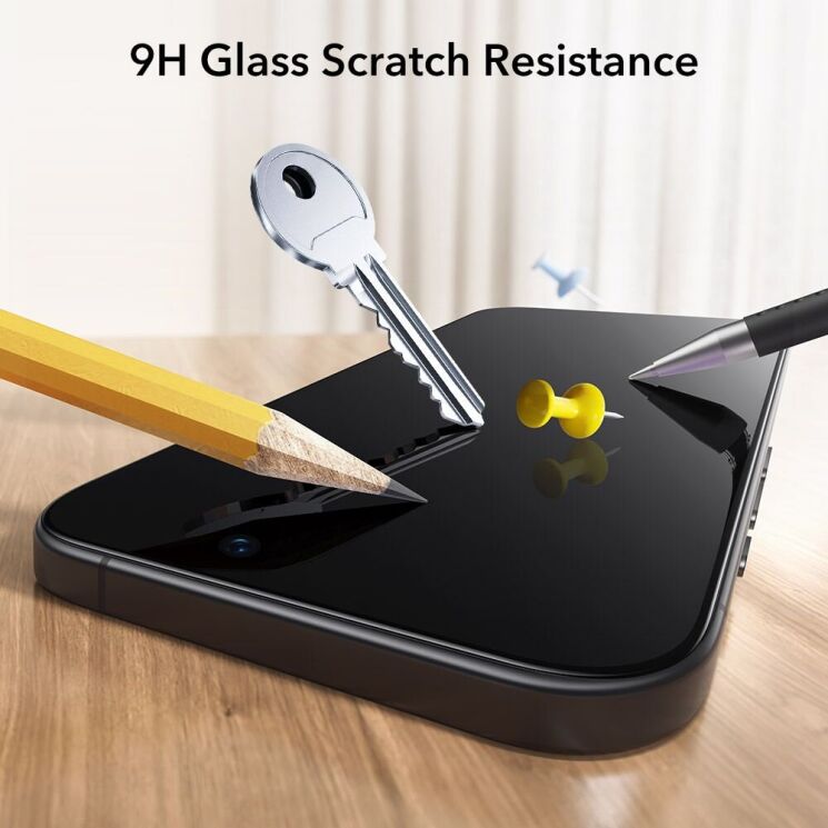 Комплект захисних стекол ESR UltraFit Classic для iPhone 17 Pro (4894240287767) - Black: фото 4 з 7