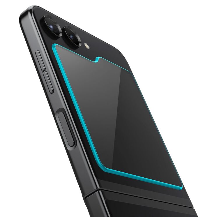 Комплект защитных стекол Spigen (SGP) Screen Protector EZ Fit Glas.tR для Samsung Galaxy Flip 5: фото 4 из 14