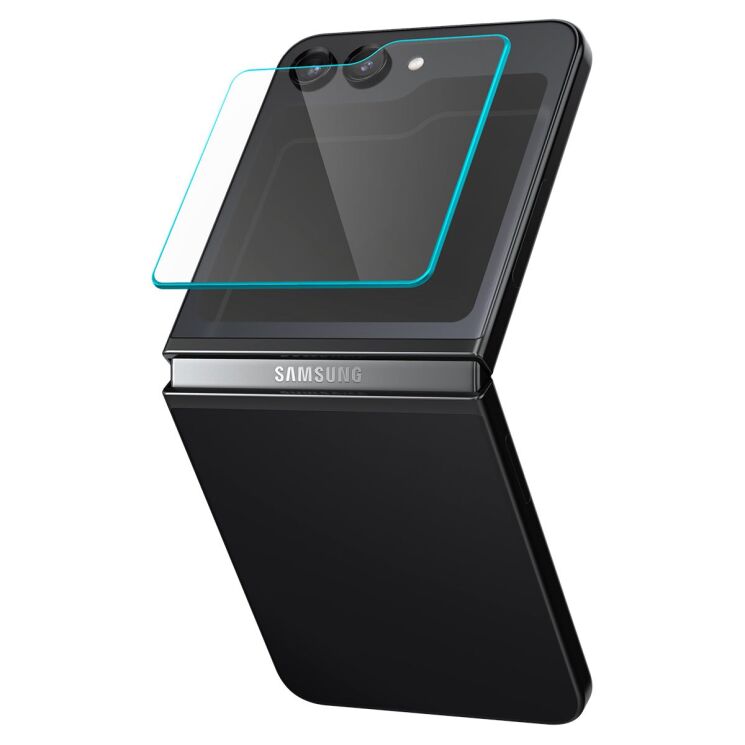 Комплект защитных стекол Spigen (SGP) Screen Protector EZ Fit Glas.tR для Samsung Galaxy Flip 5: фото 2 из 14