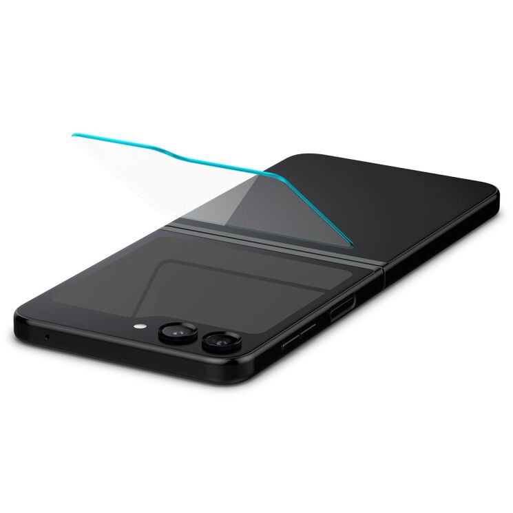 Комплект защитных стекол Spigen (SGP) Screen Protector EZ Fit Glas.tR для Samsung Galaxy Flip 5: фото 6 из 14