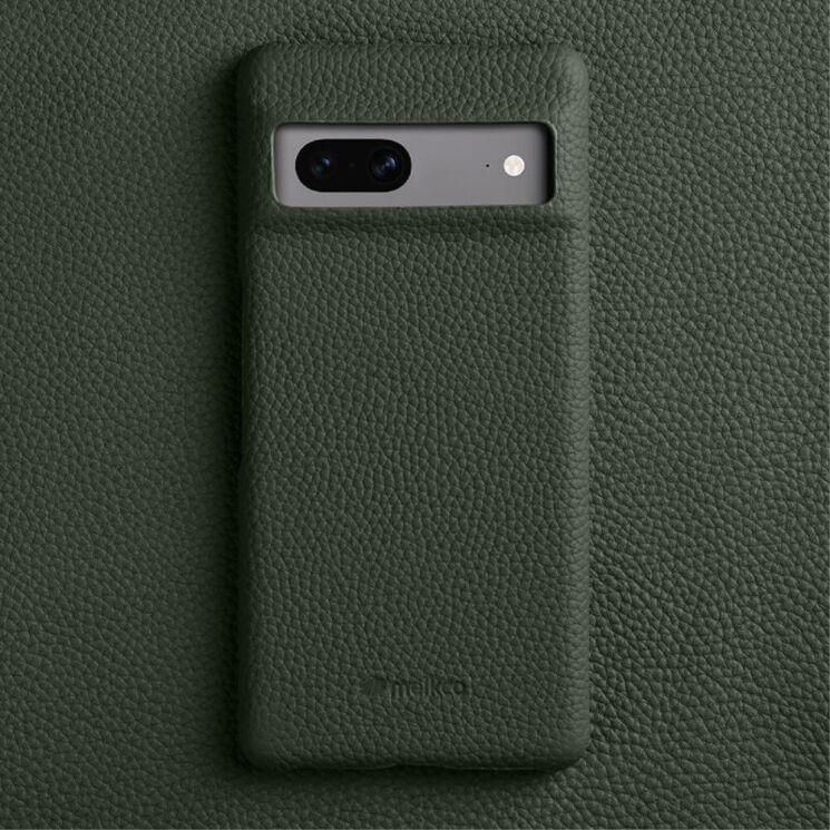 Кожаный чехол MELKCO Leather Case для Google Pixel 7 - Green: фото 2 из 8