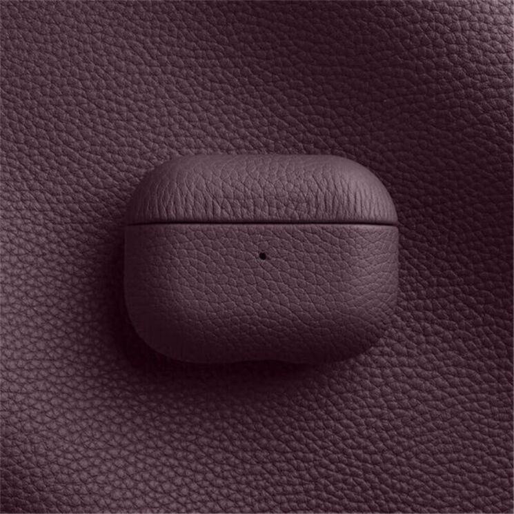 Кожаный чехол MELKCO Leather Cover для Apple AirPods Pro 2 - Red: фото 2 из 8