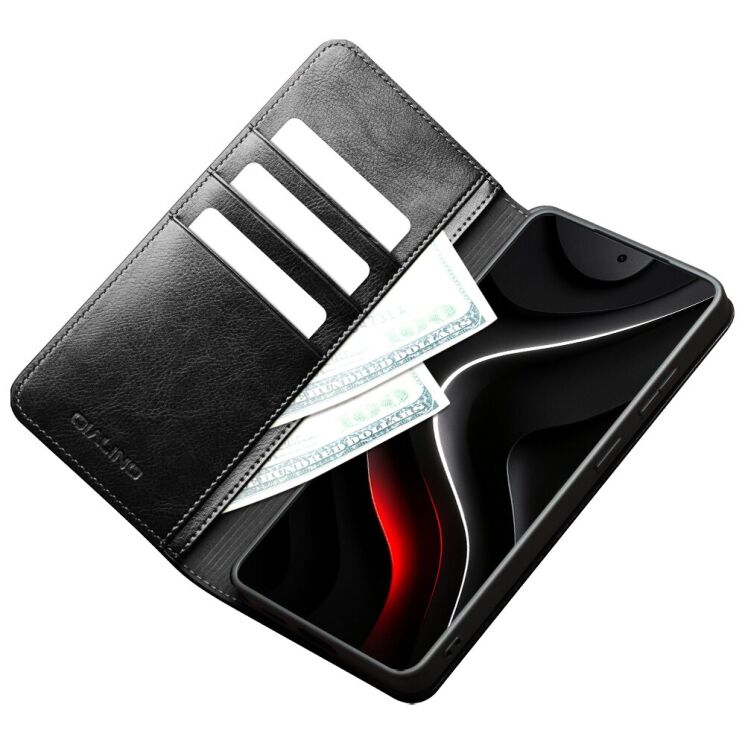 Кожаный чехол QIALINO Classic Case для Samsung Galaxy S26 - Black: фото 3 из 13