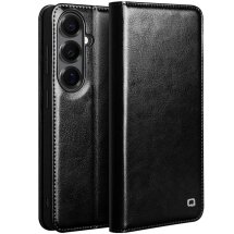 Кожаный чехол QIALINO Classic Case для Samsung Galaxy S26 - Black: фото 1 из 13