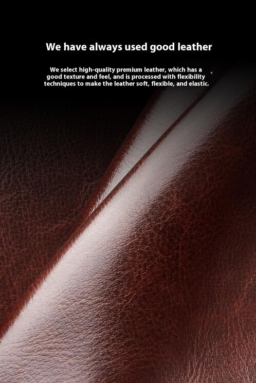 Шкіряний чохол QIALINO Classic Case (FF) для Samsung Galaxy Fold 7 - Brown: фото 7 з 13