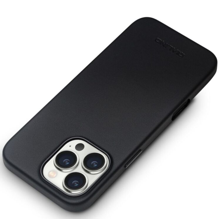 Защитный чехол QIALINO Classic Cover (with MagSafe Support) для Apple iPhone 16 Pro - Black: фото 5 из 12