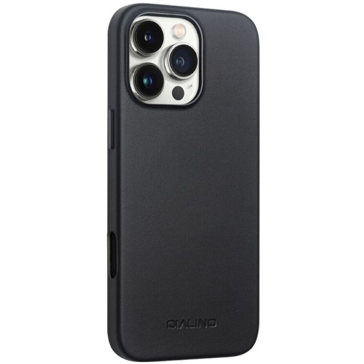 Защитный чехол QIALINO Classic Cover (with MagSafe Support) для Apple iPhone 16 Pro - Black: фото 3 из 12