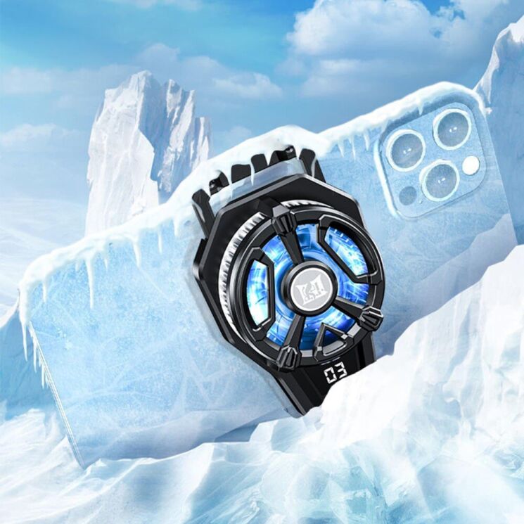 Кулер-вентилятор для смартфона Deexe N7 Digital Display - Black: фото 7 из 10