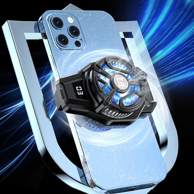 Кулер-вентилятор для смартфона Deexe N7 Digital Display - Black: фото 8 из 10