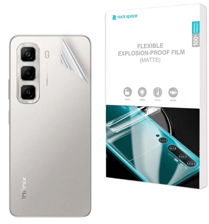 Антиблікова плівка на задню панель RockSpace Matte для Infinix Hot 50: фото 1 з 9
