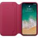 Оригинальный чехол Leather Folio для Apple iPhone X / iPhone XS (MRGE2) - Berry Pink (353307P). Фото 3 из 3